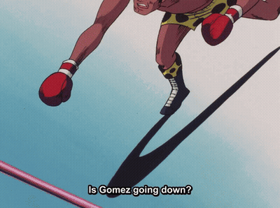 Boxer With Is Gomez Going Down Above Him GIF
