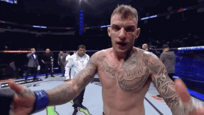 Boxer With World Heavyweight Champion Tattoo GIF