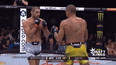 Boxers In Ring With Draft Kings GIF