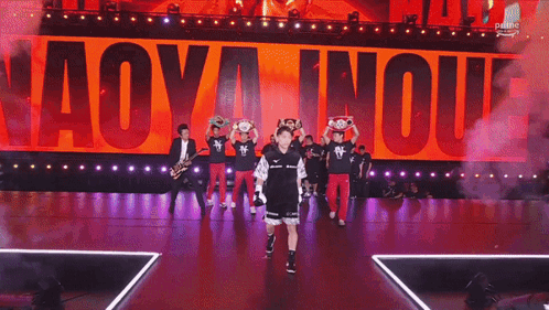 Boxers Walking On Stage With Prime GIF