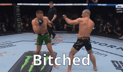 Boxing Fight With Bitches Text GIF