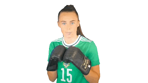 Boxing Glove Jersey Number 13 Sticker