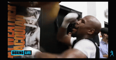 Boxing Life Ad Man Hitting Bag GIF