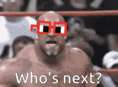 Boxing Man With Sunglasses Saying Who's Next GIF