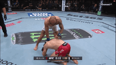 Boxing Match Between Allen And Silva On Paramount+ GIF