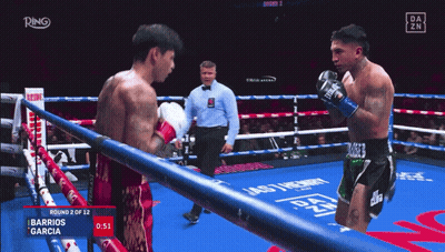 Boxing Match Between Barrios Garcia And Ring GIF