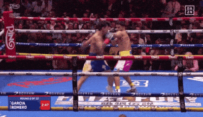 Boxing Match Between Garcia And Romero GIF