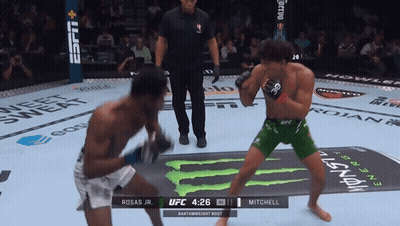 Boxing Match Between Mitchell And Rosas Jr GIF
