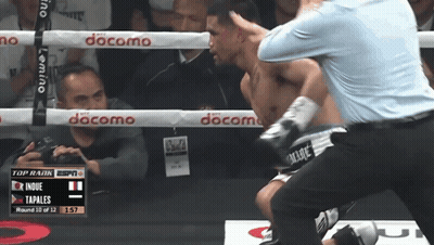 Boxing Match In Ring With Docomo GIF