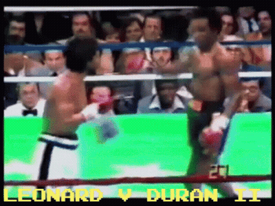 Boxing Match Leonard Vs Duran II GIF