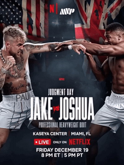 Boxing Match Poster Jake vs Joshua