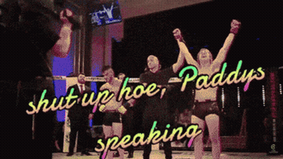 Boxing Match Shut Up Hoe Paddy 'S Speaking GIF