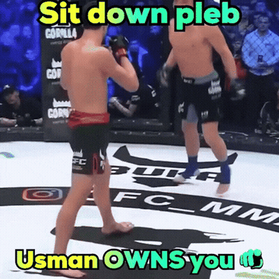 Boxing Match Sit Down Pleb GIF