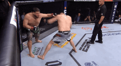 Boxing Match Sponsored By ESPN And DraftKings GIF