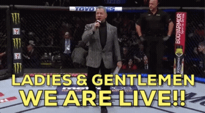 Boxing Ring Announcer Ladies Gentlemen We Are Live GIF