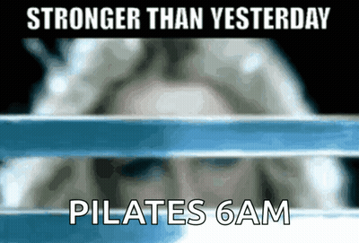 Boxing Ring Stronger Than Yesterday Pilates 6Am GIF