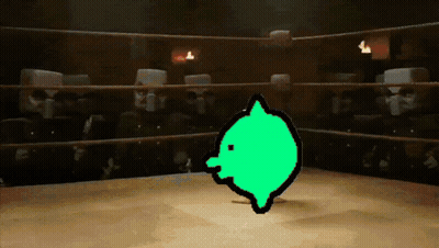 Boxing Ring With Green Object GIF