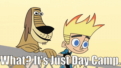 Boy And Dog What It's Just Day Camp GIF