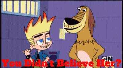 Boy And Dog You Didn't Believe Her GIF
