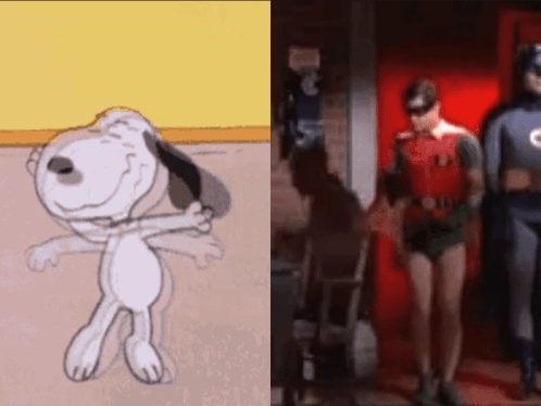 Boy And Girl Dancing On Pink Floor GIF