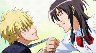 Boy And Girl Fighting Over Tie GIF
