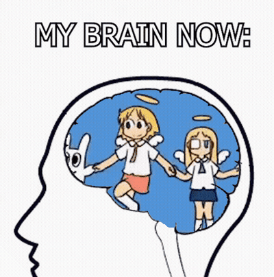 Boy And Girl Holding Hands In Brain With My Brain Now GIF