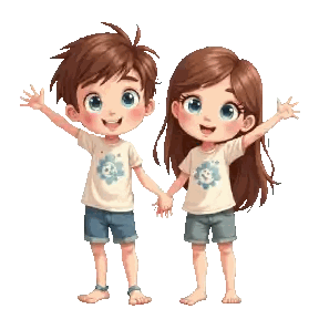 Boy And Girl Holding Hands Sticker