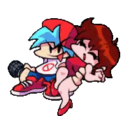 Boy And Girl Holding Microphone Sticker