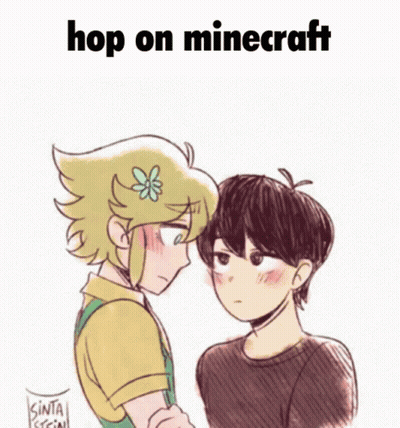 Boy And Girl Hop On Minecraft GIF