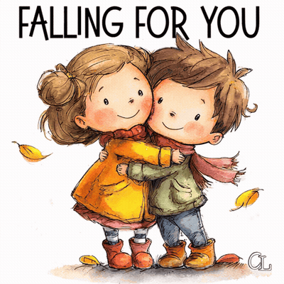 Boy And Girl Hugging Falling For You GIF