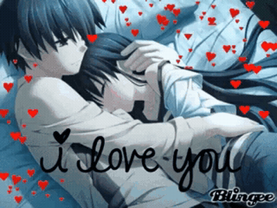 Boy And Girl Hugging I Love You GIF