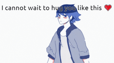 Boy And Girl I Cannot Wait To Hug You Like This GIF