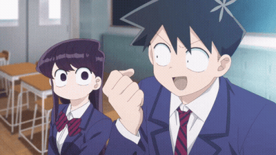 Boy And Girl In Classroom Girl Pointing GIF