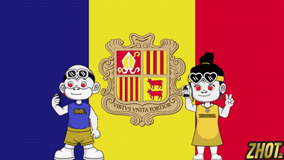 Boy And Girl In Front Of Virtus Vnita Fortion Shield GIF