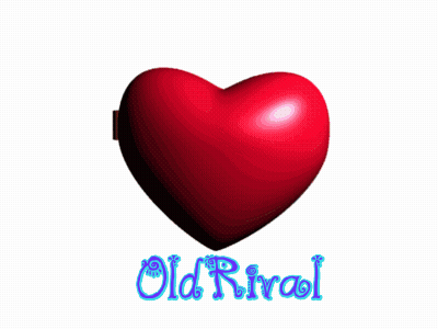 Boy And Girl In Heart Saying Old Rival GIF