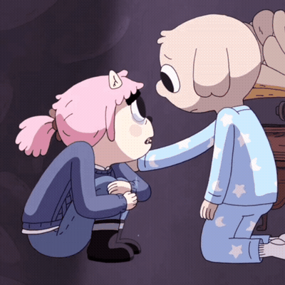 Boy And Girl In Pajamas GIF
