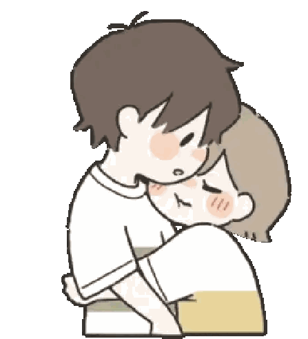 Boy And Girl Kissing Sticker