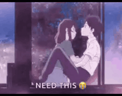 Boy And Girl Kissing GIF