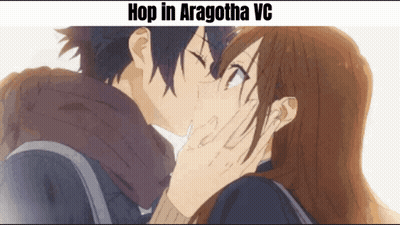 Boy And Girl Kissing Hop In Aragotha VC GIF