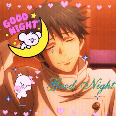 Boy And Girl Looking At Each Other Saying Good Night GIF
