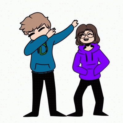Boy And Girl One Dabbing GIF