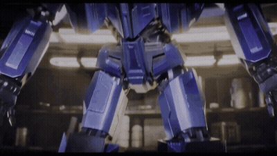Boy And Girl Playing Video Game With Robot GIF