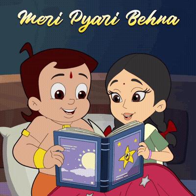 Boy And Girl Reading Book Meri Pyari Behna GIF
