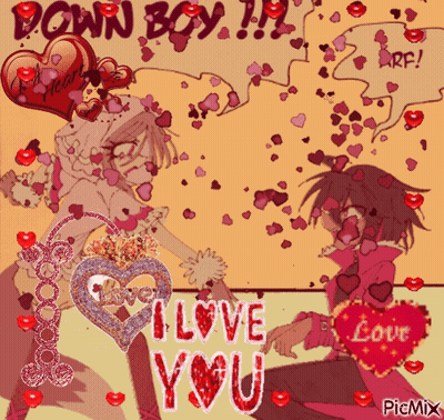 Boy And Girl Saying I Love You GIF