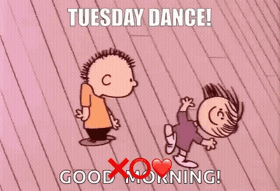 Boy And Girl Saying Tuesday Dance GIF