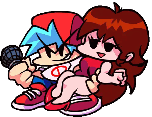 Boy And Girl Singing With Microphone Sticker