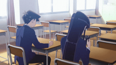 Boy And Girl Sitting In Classroom GIF
