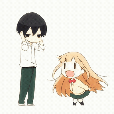 Boy And Girl Smiling Together GIF