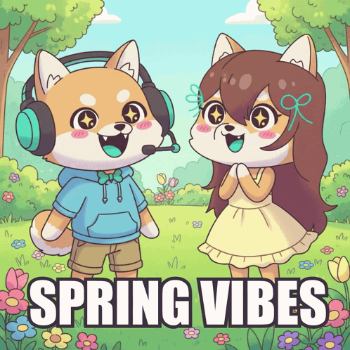 Boy And Girl Spring Vibes GIF