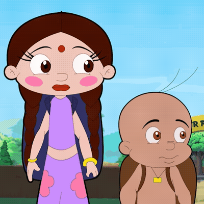 Boy And Girl Standing Next To Yellow R.P. Sign GIF